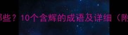 辉字成语有哪些10个含辉的成语及详细附用法示例