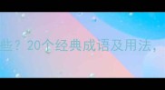 带腹字的成语有哪些20个经典成语及用法助你提升语言表达
