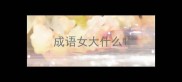 成语女大什么