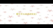 醒字开头的成语接龙