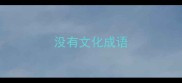 没有文化成语