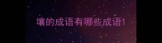 壤的成语有哪些成语