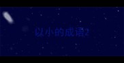 以小的成语
