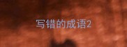 写错的成语