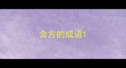 含方的成语