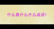 什么兽什么什么成语