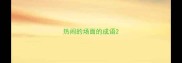 热闹的场面的成语