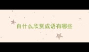 自什么欣赏成语有哪些