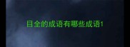 目全的成语有哪些成语
