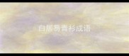 白居易青衫成语