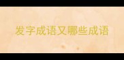 发字成语又哪些成语