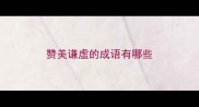 赞美谦虚的成语有哪些