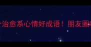 氛围感拉满10个治愈系心情好成语朋友圈秒变高级文艺人