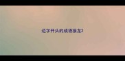 边字开头的成语接龙