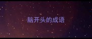 脑开头的成语