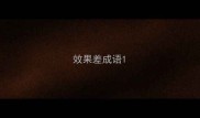 效果差成语