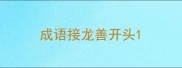 成语接龙善开头