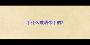 手什么成语带手的
