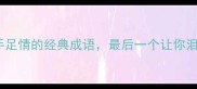 10个关于手足情的经典成语最后一个让你泪目热词