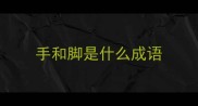 手和脚是什么成语