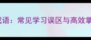 一知半解成语常见学习误区与高效掌握方法全