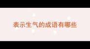 表示生气的成语有哪些