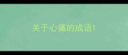 关于心痛的成语