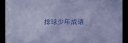 排球少年成语