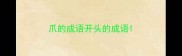 爪的成语开头的成语