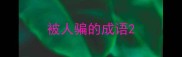 被人骗的成语