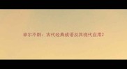 卓尔不群古代经典成语及其现代应用