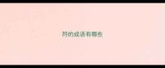 符的成语有哪些