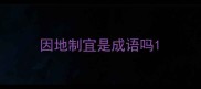 因地制宜是成语吗