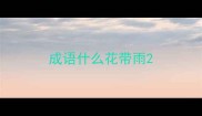 成语什么花带雨