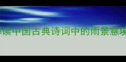 细雨如丝解读中国古典诗词中的雨景意境与人文哲思
