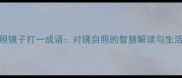 洗澡照镜子打一成语对镜自照的智慧解读与生活启示