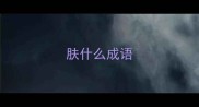 肤什么成语
