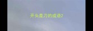 开头是刀的成语