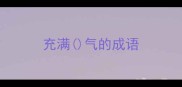 充满气的成语