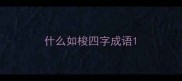 什么如梭四字成语