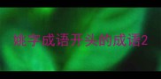 姚字成语开头的成语