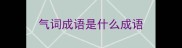 气词成语是什么成语