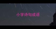 小学诗句成语