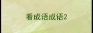 看成语成语
