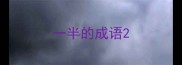 一半的成语