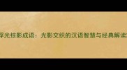 浮光掠影成语光影交织的汉语智慧与经典解读
