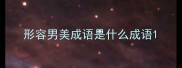 形容男美成语是什么成语