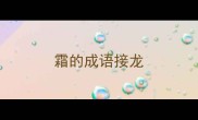 霜的成语接龙