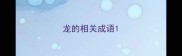 龙的相关成语