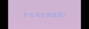 什么书生的成语